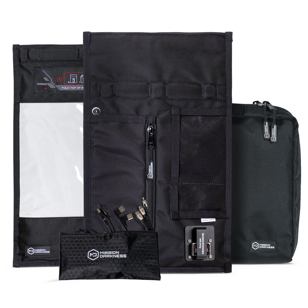 Mission Darkness Charge & Shield Faraday Bag met venster