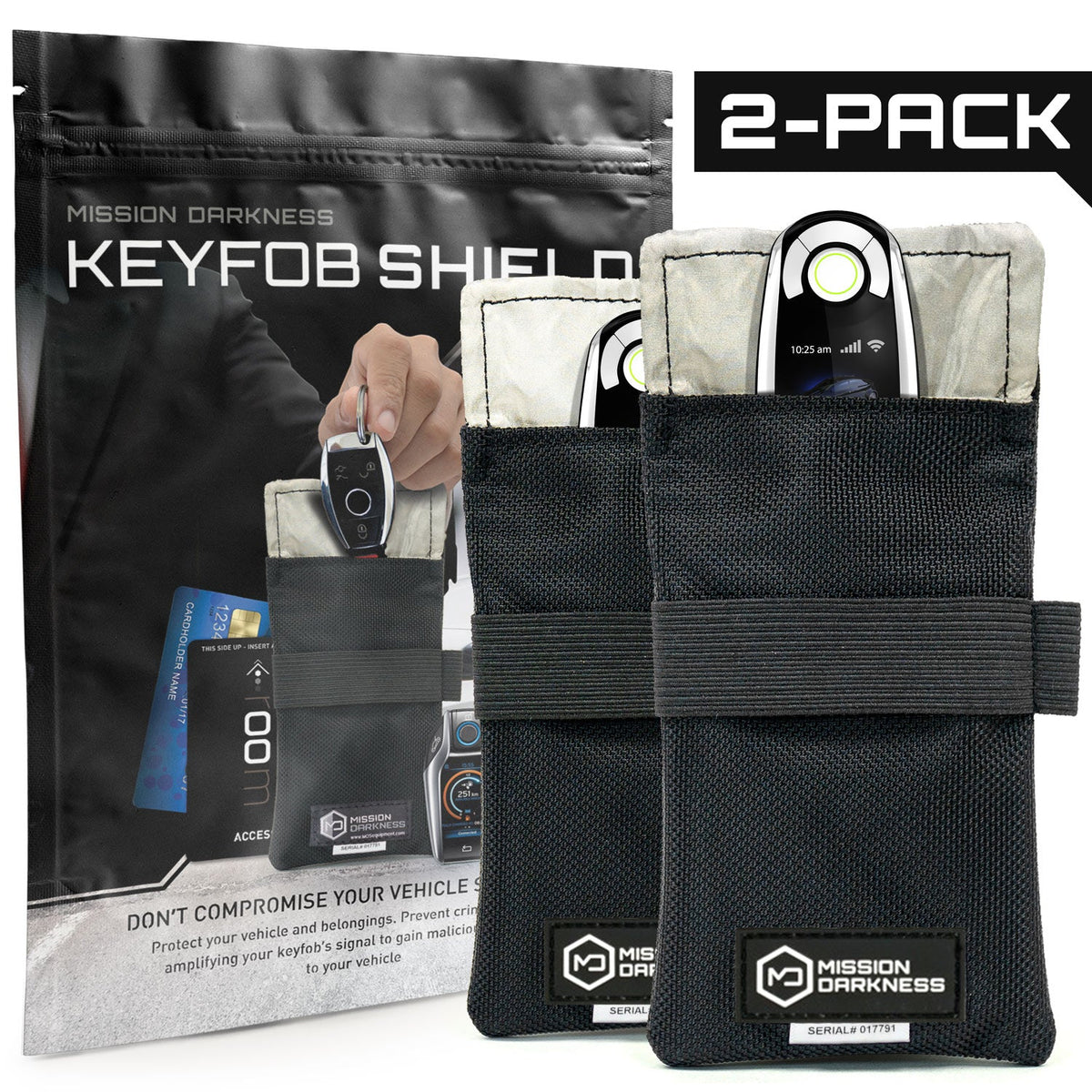Mission Darkness Faraday Bag voor autosleutels (2 stuks)