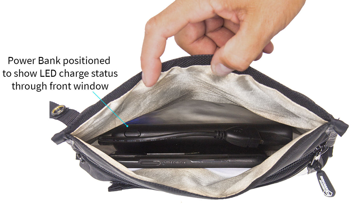 Mission Darkness NeoLok Faraday Bag voor telefoons met batterijkit