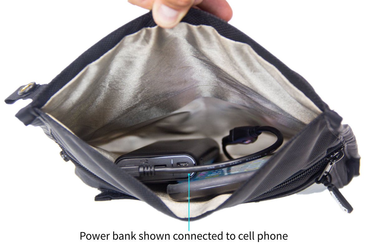 Mission Darkness NeoLok Faraday Bag voor telefoons met batterijkit