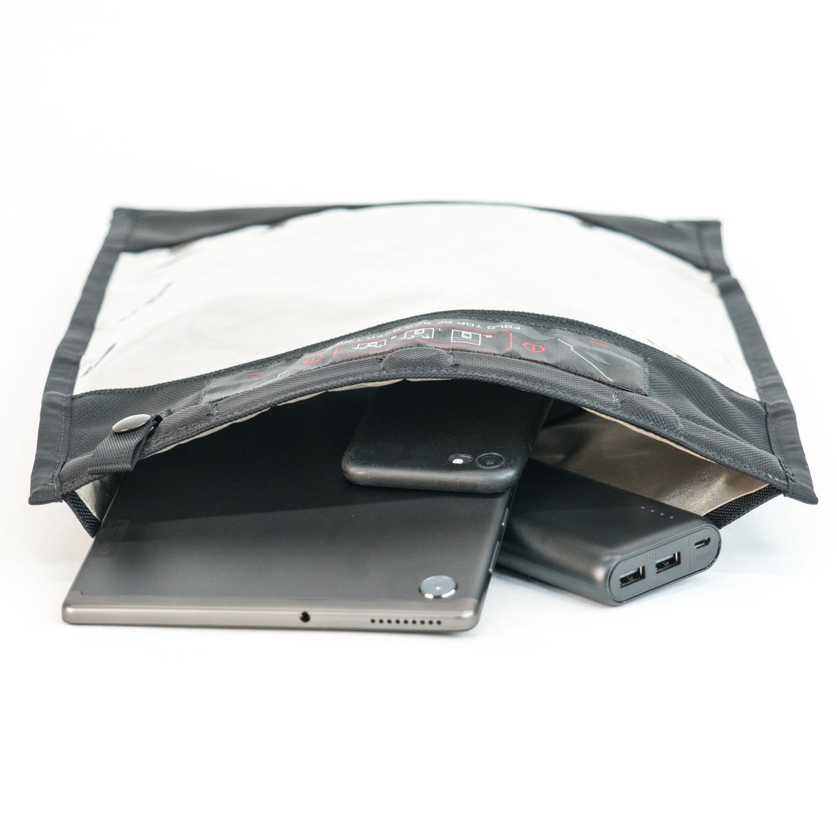 Mission Darkness NeoLok Faraday Bag voor tablets met batterijkit