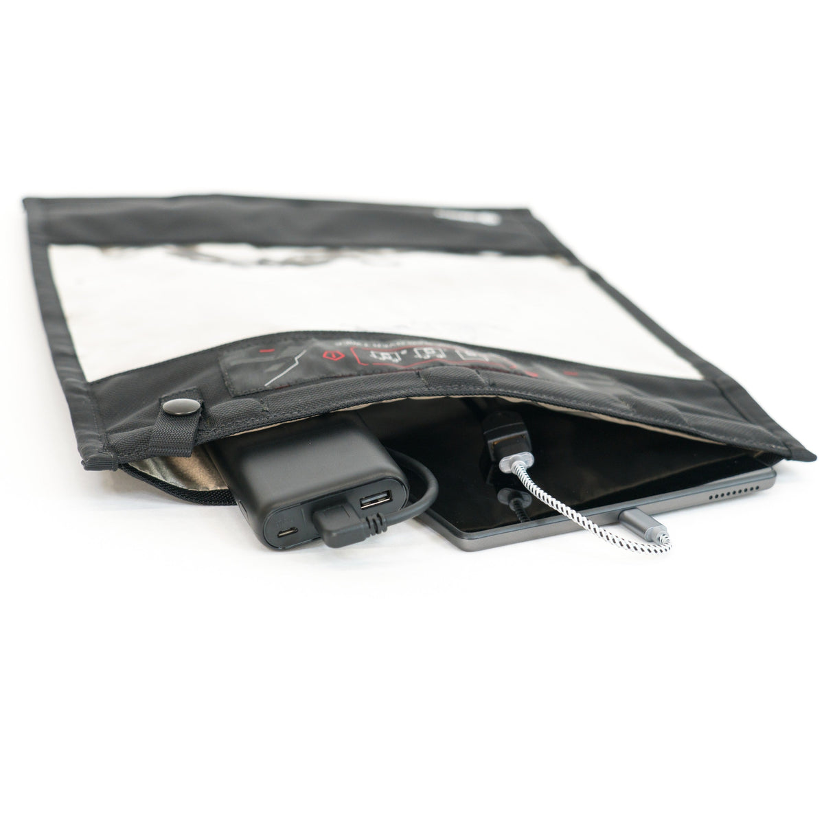 Mission Darkness NeoLok Faraday Bag voor tablets met batterijkit
