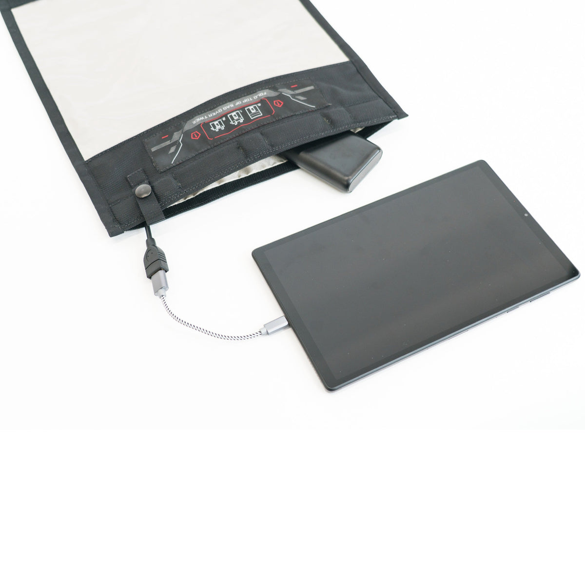 Mission Darkness NeoLok Faraday Bag voor tablets met batterijkit